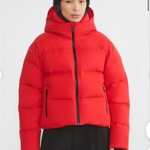 Aritzia Red Super Puff Jacket